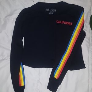 California long sleeve crop top